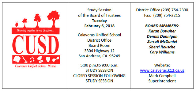 CUSD Board Back in Action on February 6th.
