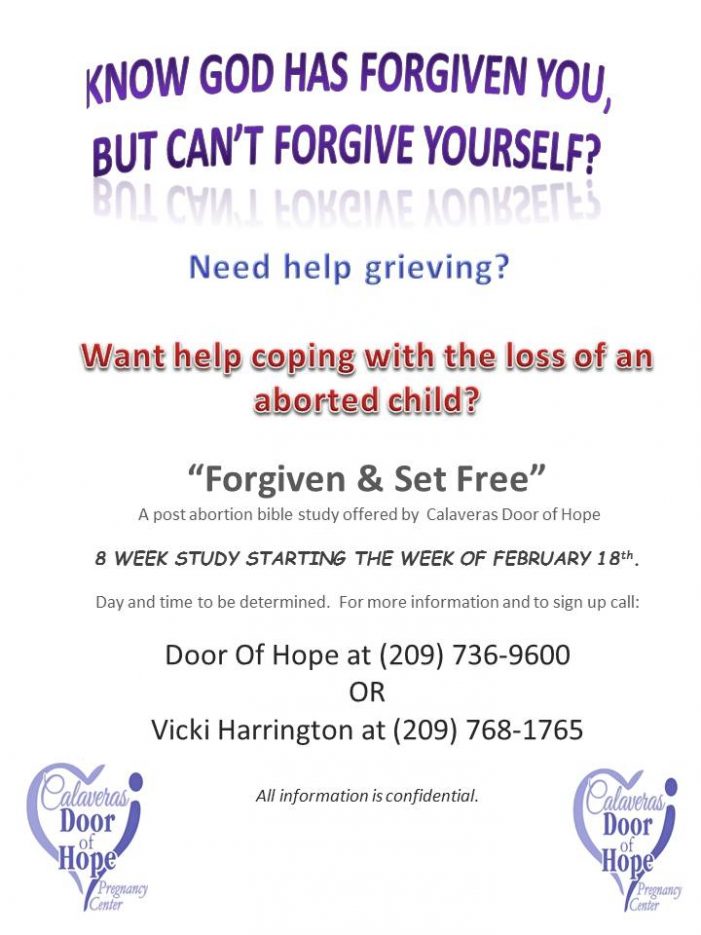 Post Abortion Counseling Class Starting February 18th