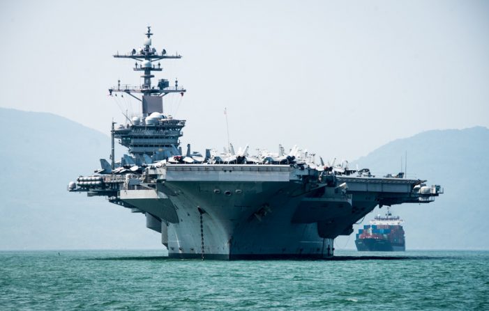 Aircraft Carrier USS Carl Vinson Makes Vietnam Port Call