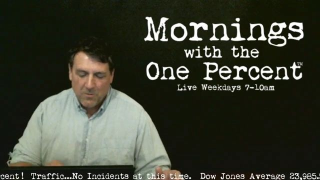 Mornings with the One Percent™ Live Weekdays 7-10am (Replay Below)
