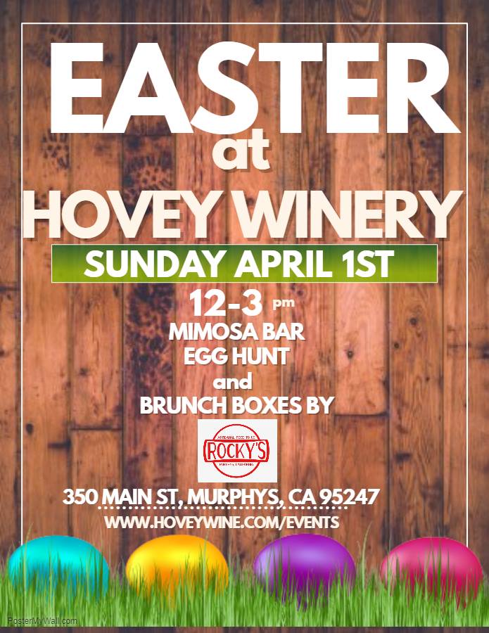 Easter Brunch on the Lawn at Hovey Winery Tasting Room