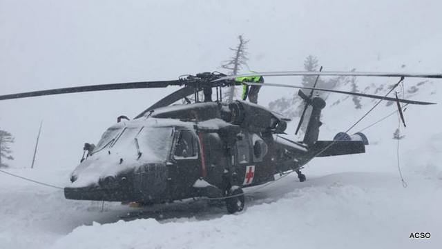 CHP & Air National Guard Helicopters Part of Search For Missing Skier Thomas Mullarkey