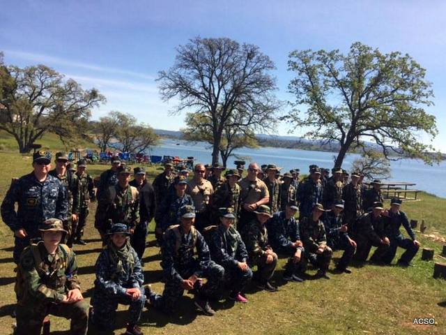 Sacramento Area U. S. Naval Sea Cadets Training and Camping at Lake Camanche This Week