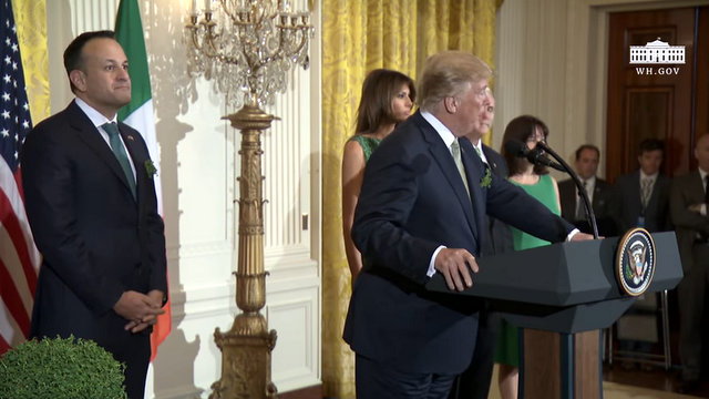 President Trump at the Friends of Ireland Luncheon