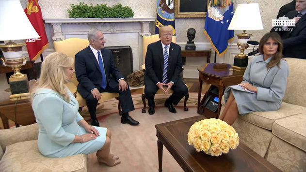 President Trump and Prime Minister Netanyahu of Israel Before Bilateral Meeting
