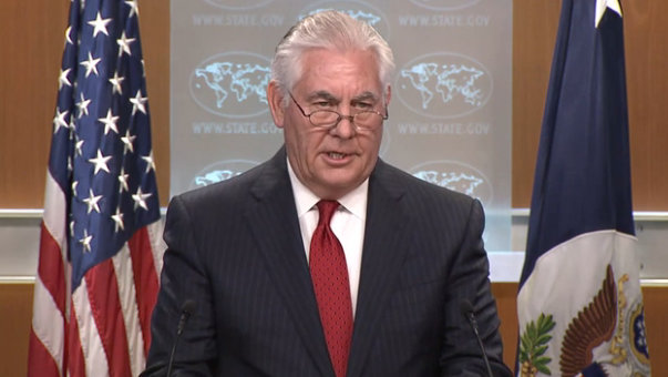Outgoing Secretary of State Rex W. Tillerson’s Comments on His Exit