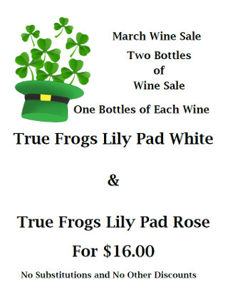 Luck of the Irish March Specials from Black Sheep Winery