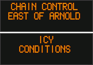 Chain Control Update for Sunday Morning