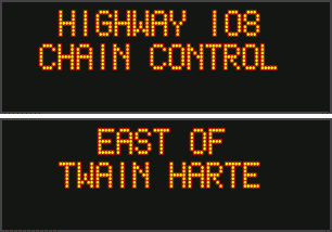 Hwy 88 Closed at Carson Spur For Avalanche Control & Chain Control Updates For 4, 108 & 120
