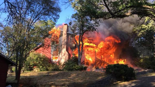 Fire Destroys Home on Pine Drive in Sonora