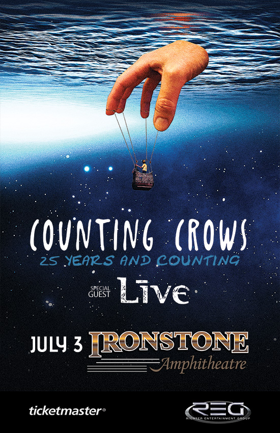 Counting Crows “25 Years & Counting” Tour Coming to Ironstone Amphitheater July 3rd