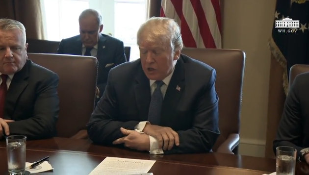 President Trump at Cabinet Meeting with Comments on Syria, Russia & More..