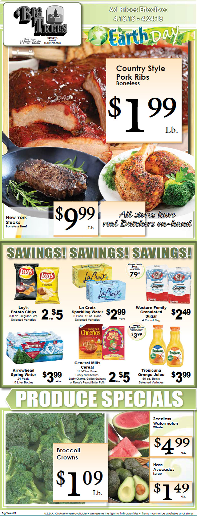 Big Trees Market Weekly Ad & Grocery Specials Through April 24th