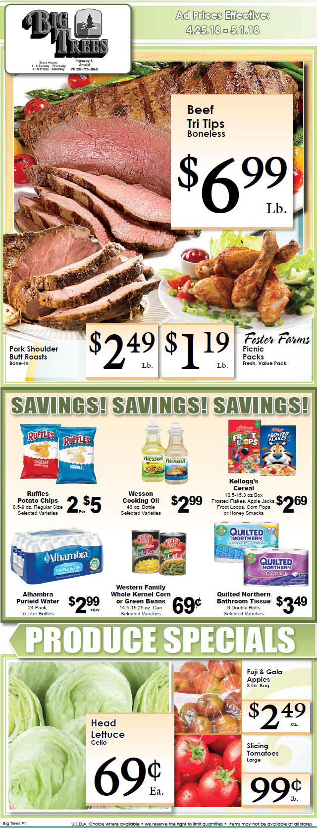 Big Trees Market Weekly Ad & Grocery Specials Through May 1