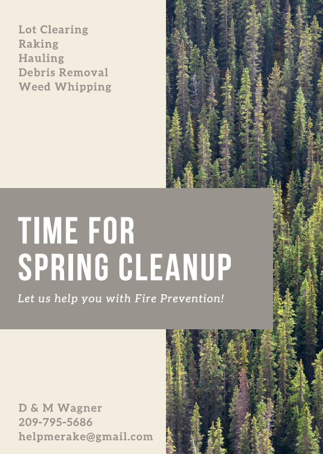 Time For Spring Cleanup!  Let Us Help You with Fire Prevention