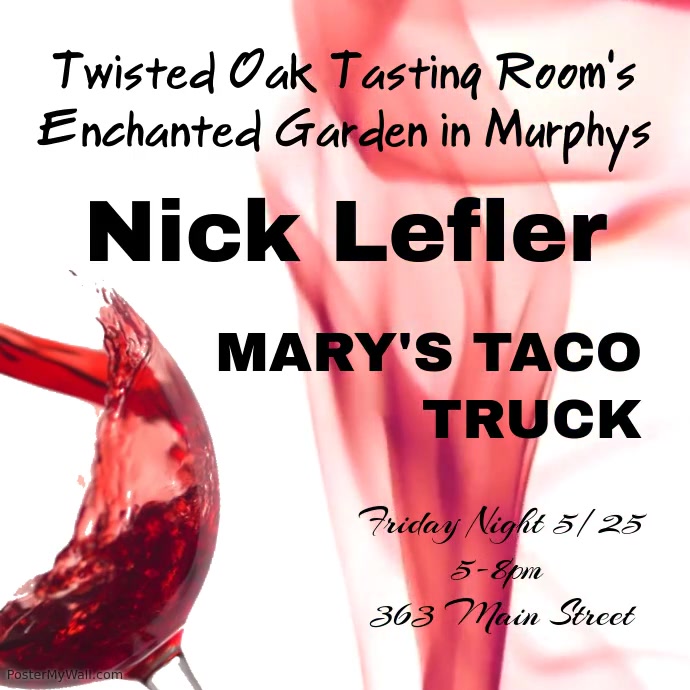 Twisted Friday Night Food & Music With Nick Lefler!