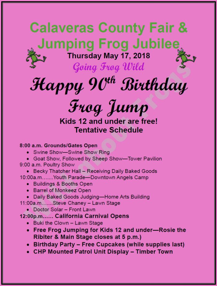 Day One At 2018 Fair & Frog Jump