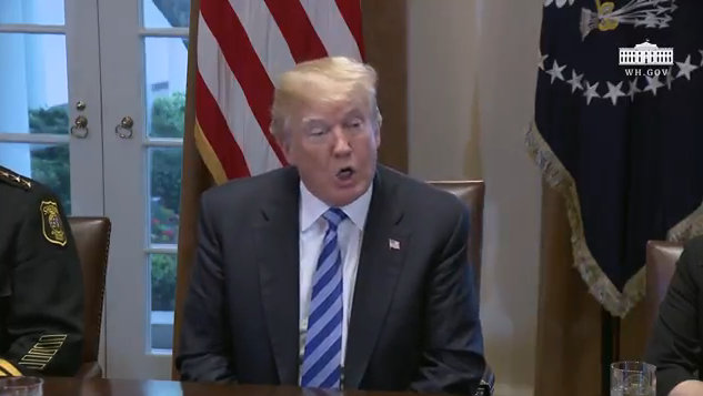 President Trump at a California Sanctuary State Roundtable