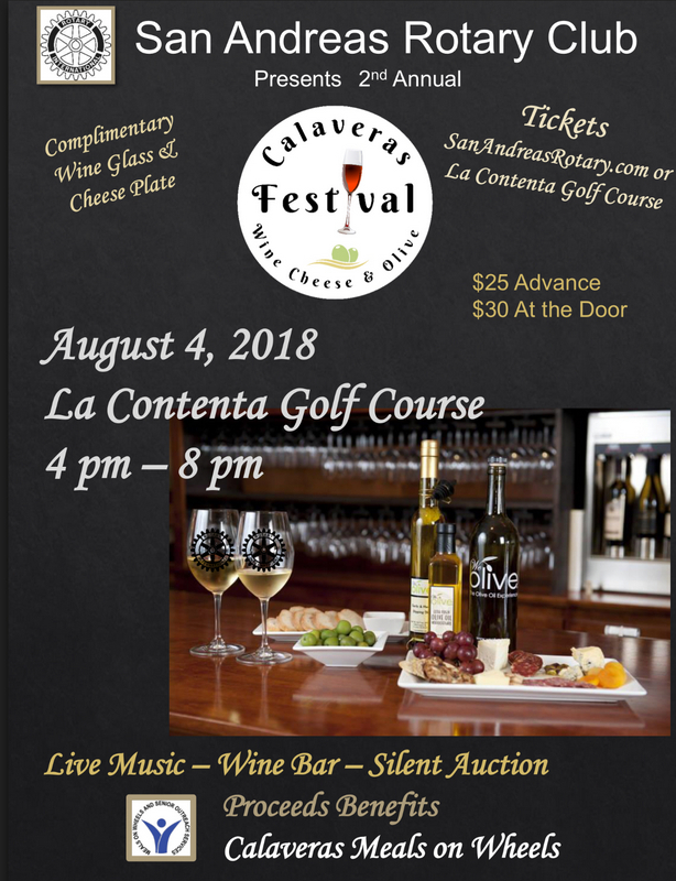 Make Plans To Attend The 2nd Annual Calaveras Wine, Cheese and Olive Festival