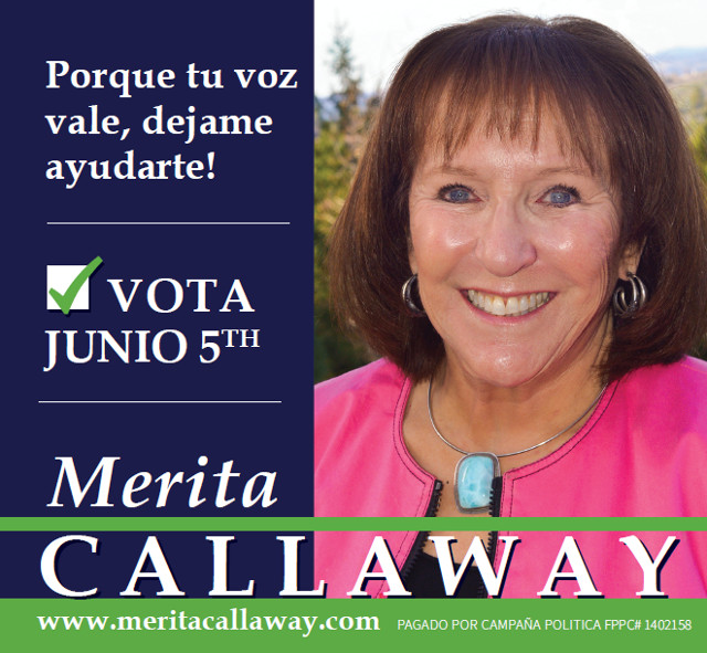 Vote Merita Callaway June 5th