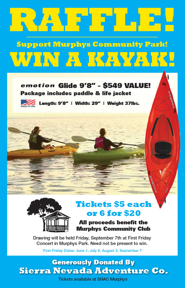 Support Murphys Community Park & Win a Kayak!