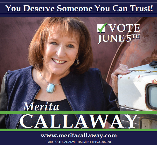 Vote Merita Callaway on June 5th!