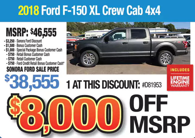 Experience the Difference & Experience the Savings at Sonora Ford
