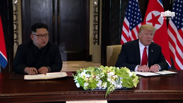 Joint Statement of President Donald J. Trump of the United States of America and Chairman Kim Jong Un of the Democratic People’s Republic of Korea at the Singapore Summit