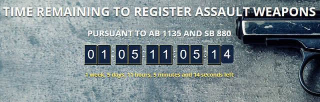 Two Weeks Left to Register All Bullet Button Assault Weapons