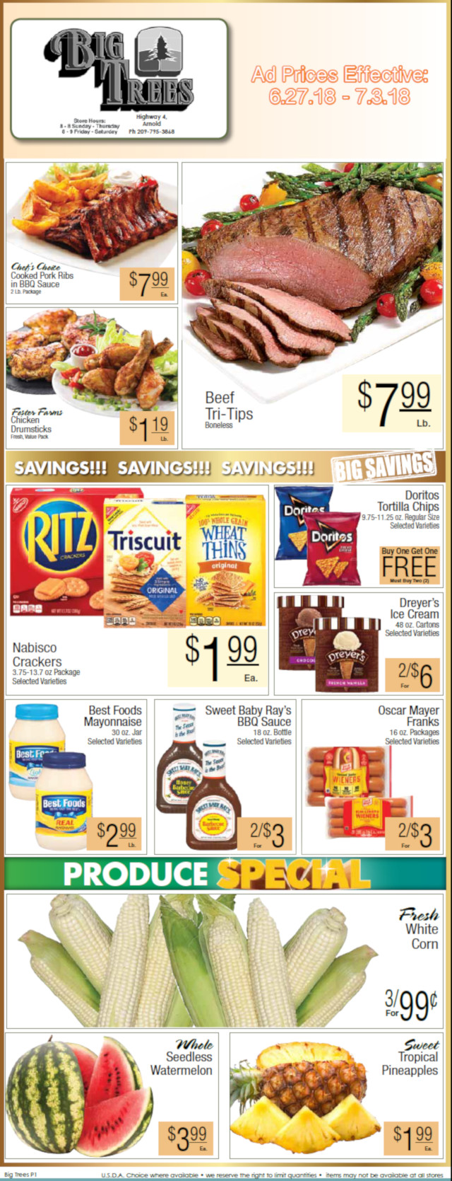 Big Trees Market Weekly Ad & Grocery Specials Through July 3rd