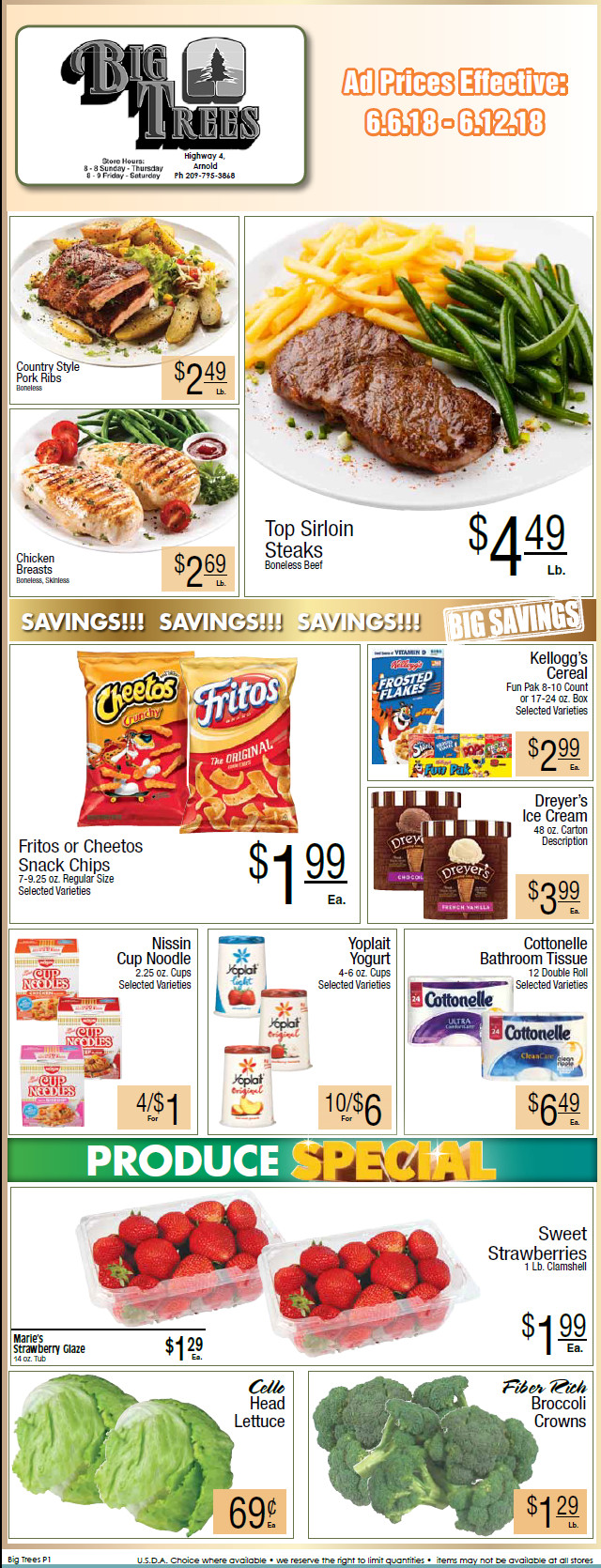 Big Trees Market Weekly Grocery Ad & Specials Through June 12th