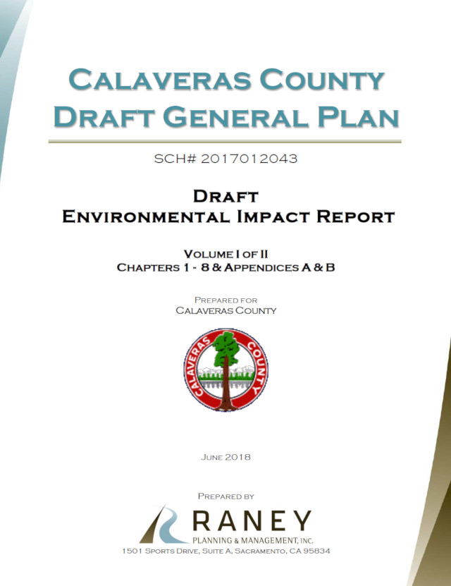 Calaveras County Releases Draft Environmental Impact Report for General Plan Update