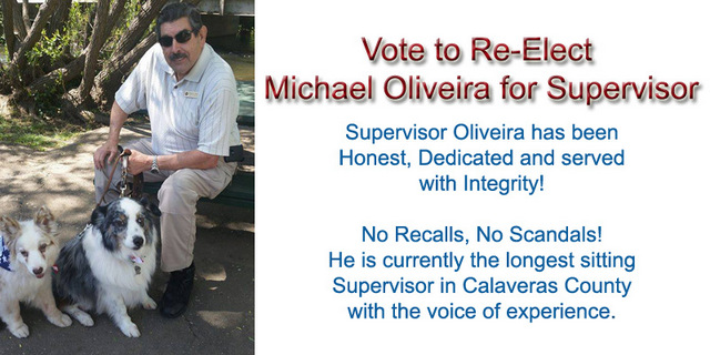 Re-Elect Michael C. Oliveira Supervisor District 3