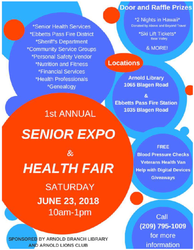 The Big Senior Expo & Health Fair is June 23rd