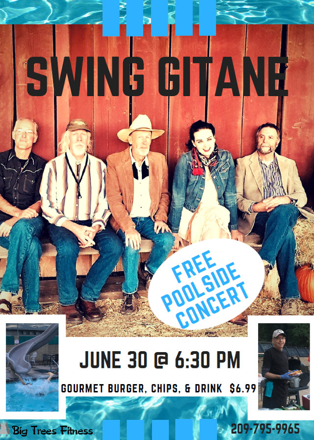 Fun Free Concert with Swing Gitane at Big Trees Fitness