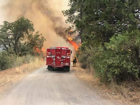 Fire Update….Some Resources Being Released From Hunter Dam Fire