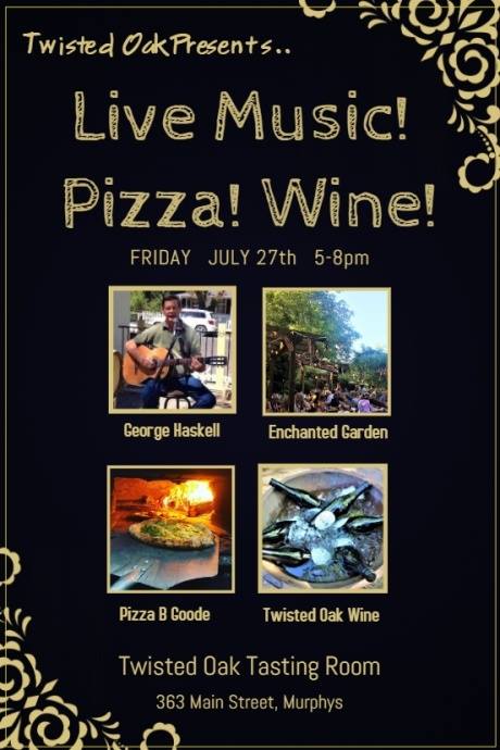 Twisted’s Friday Night Live Music, Pizza & Wine!