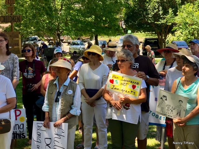 Over 100 Demonstrated at “Families Belong Together” Rally in Angels Camp