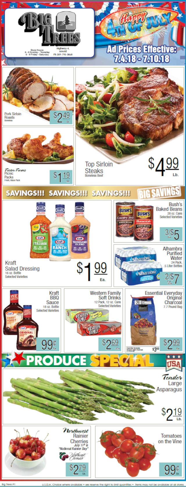 Big Trees Market Weekly Ad & Grocery Specials Through July 10th