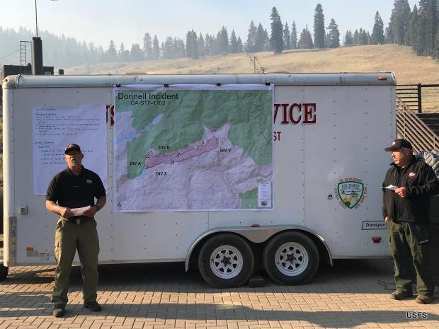 Donnell Fire Explodes to 12,000 Acres, 1% Contained & Public Meeting Tonight.