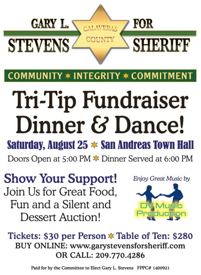 Gary L. Stevens For Sheriff Tri-Tip Fundraiser Dinner & Dance