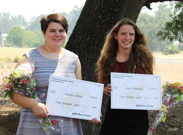 CCWD Awards Two Scholarships Celebrating the Value of Water