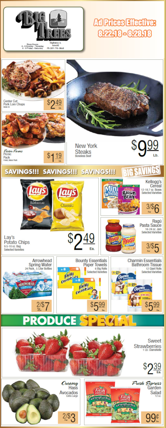 Big Trees Market Weekly Ad & Grocery Specials Through August 28th
