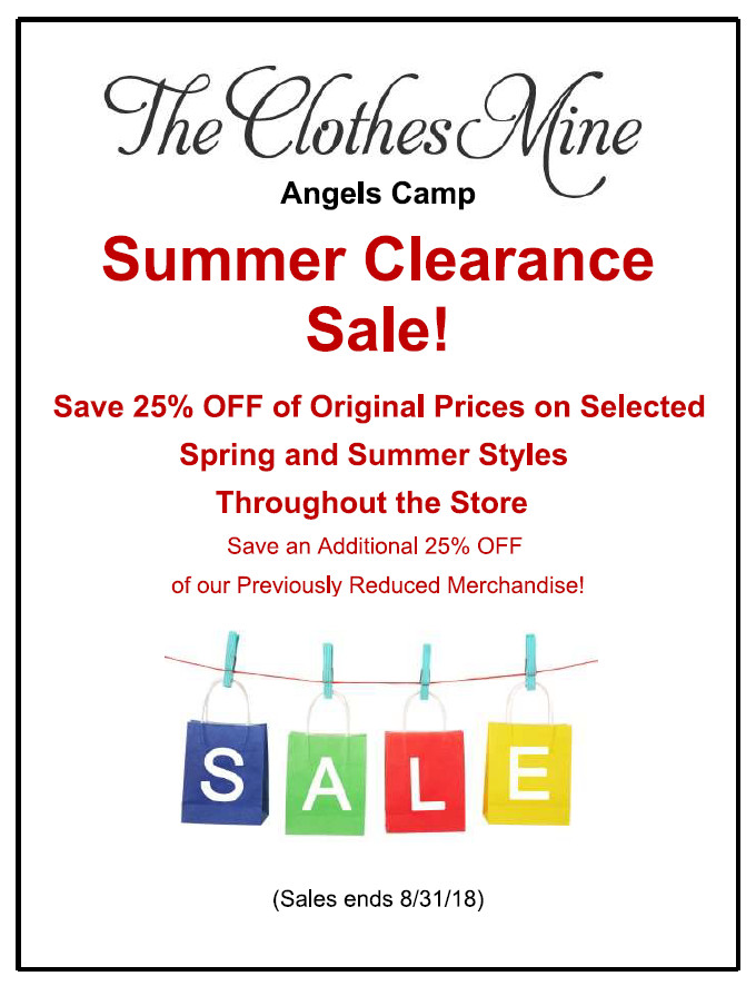 The Big Summer Sale is Going on Now at The Clothes Mine