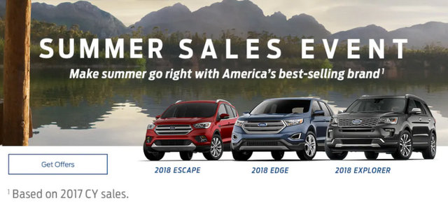 Summer Sales Event Going on Now at Sonora Ford!