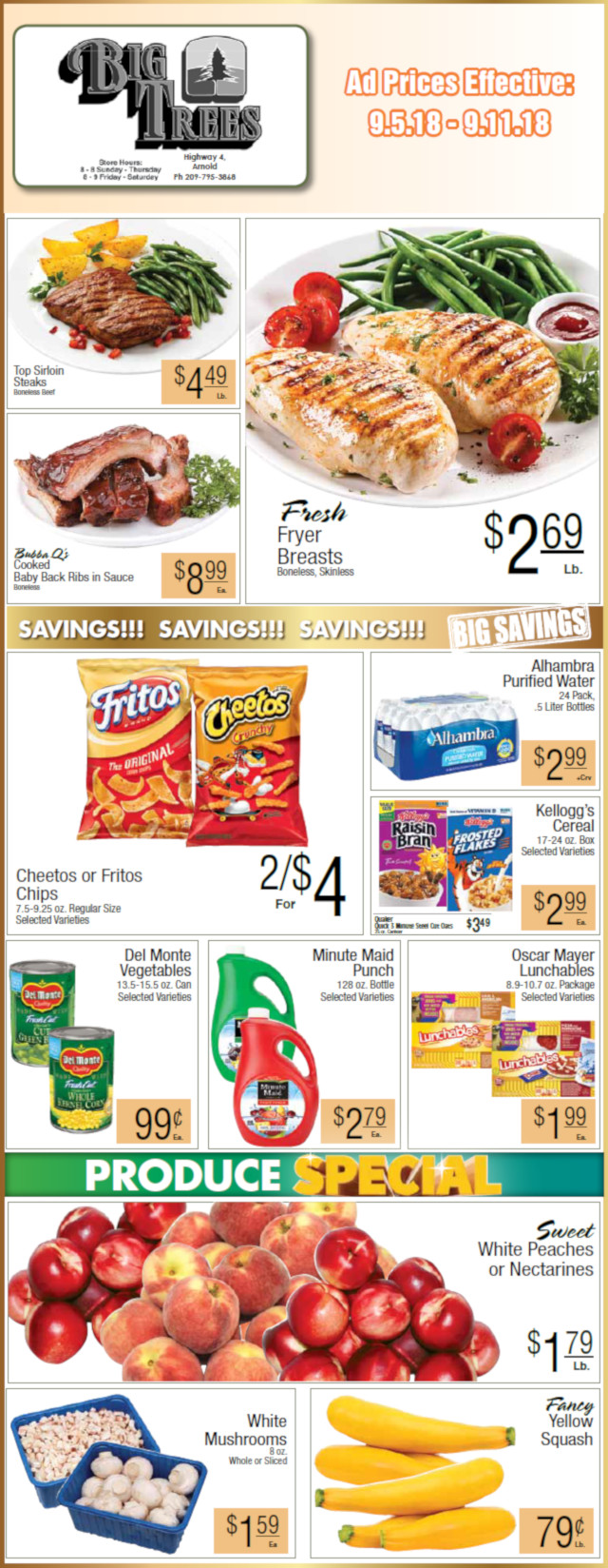 Big Trees Market Weekly Ad & Specials Through September 11th