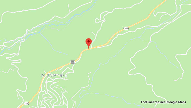 Traffic Update….Vehicle Overturned Above Cold Springs on Hwy 108