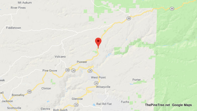 Traffic Update….Overturned Vehicle on Hwy 88 Above Pioneer