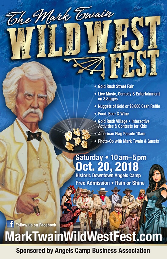 Don’t Miss The Mark Twain Wild West Fest Today in Downtown Angels Camp
