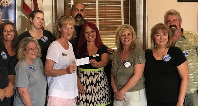San Andreas Rotary Donates $5,000 to Support “Meals on Wheels”